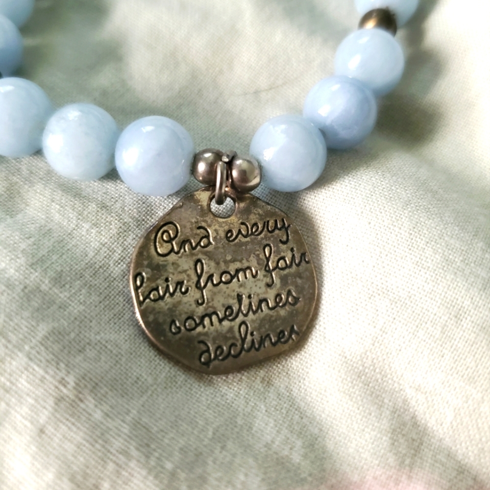 Vintage Bracelet Shakespeare Sonnet Engraving